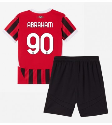 AC Milan Tammy Abraham #90 Hemmakläder Barn 2024-25 Kortärmad (+ Korta byxor)